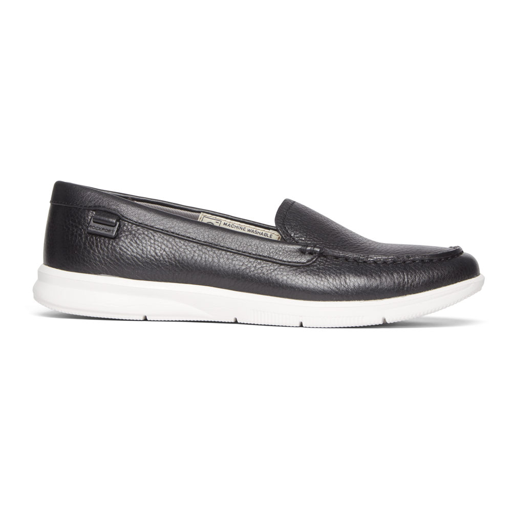 Rockport Singapore Womens Loafers - Ayva Washable Black - HU5814923